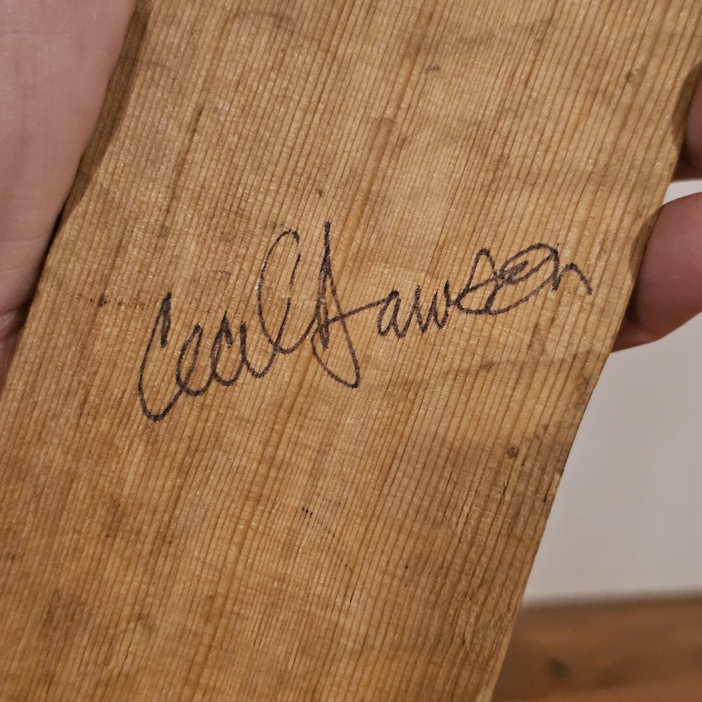 Indigenous Pacific Northwest Coast Cedar Salmon Carving, signed Cecil Dawson - Picture 10 of 10